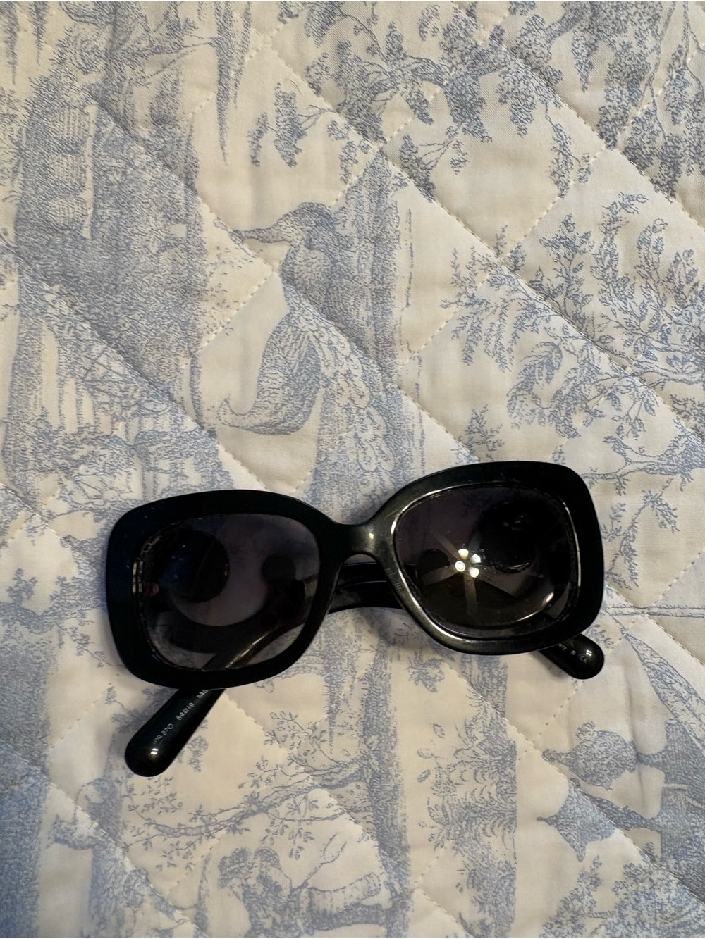 Prada Glossy Black Oversized Square Sunglasses